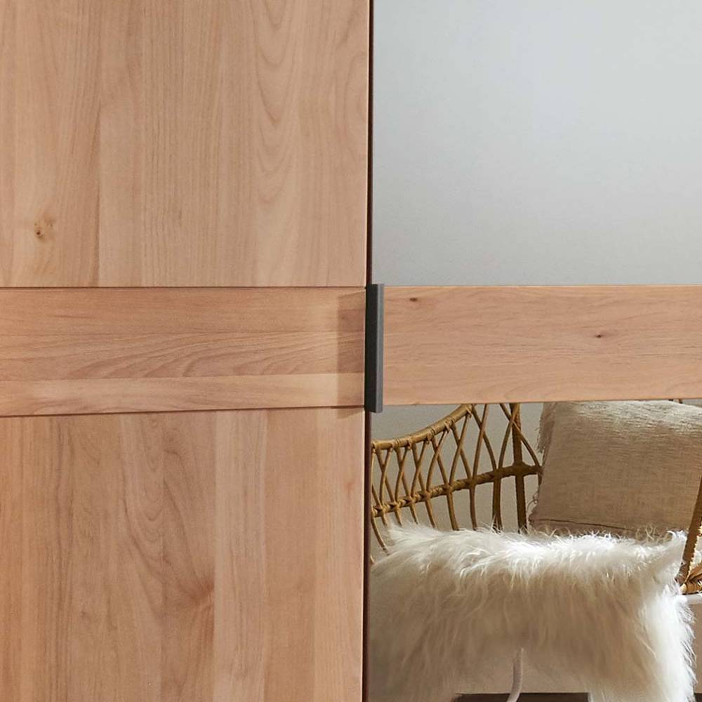 3-türiger Schlafzimmerschrank mit einer Spiegeltür - Murray