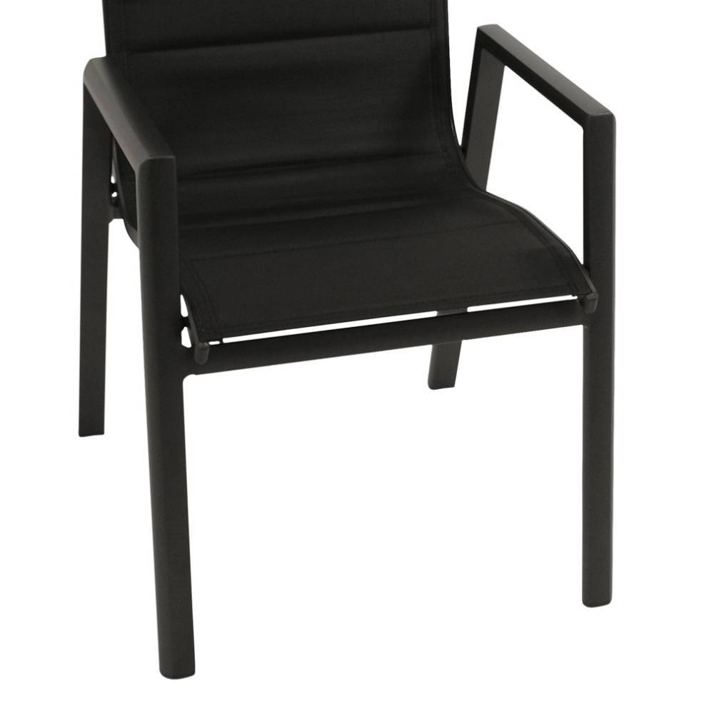 Outdoorsessel in Schwarz und Anthrazit - Jooma (6er Set)