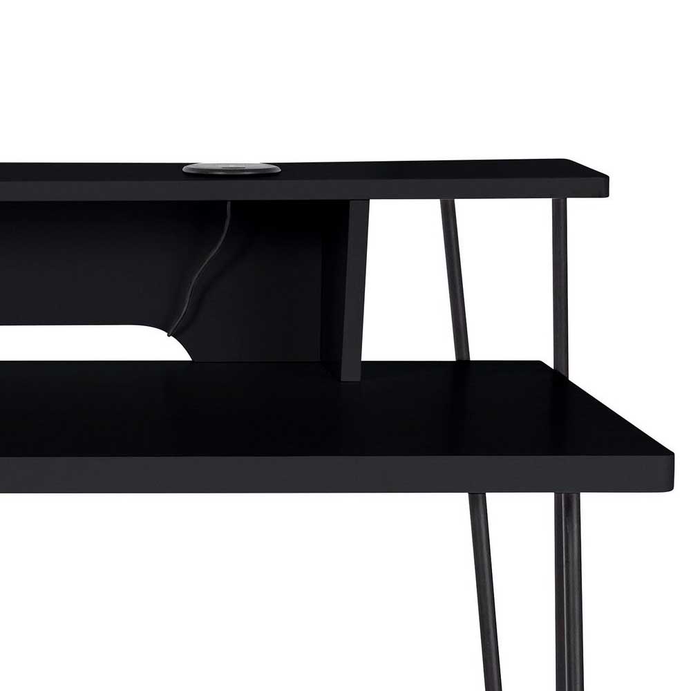 Design Schreibtisch mit Handy Ladestation - Christian