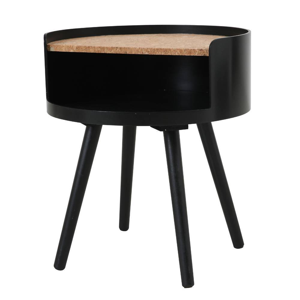 Design-Beistelltisch mit Korkplatte - Flacona