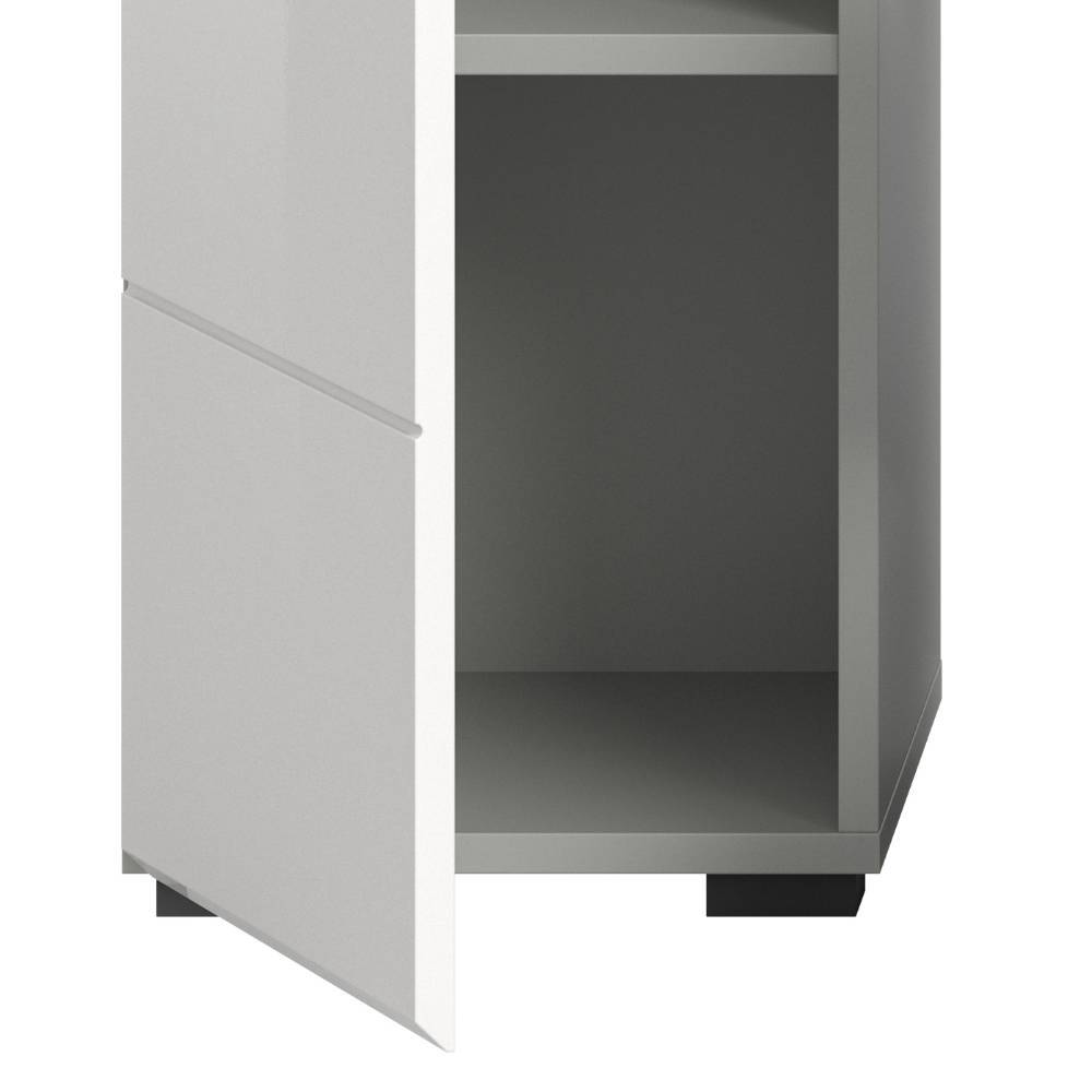 150 cm hoher Badschrank in Weiß - Queenlo