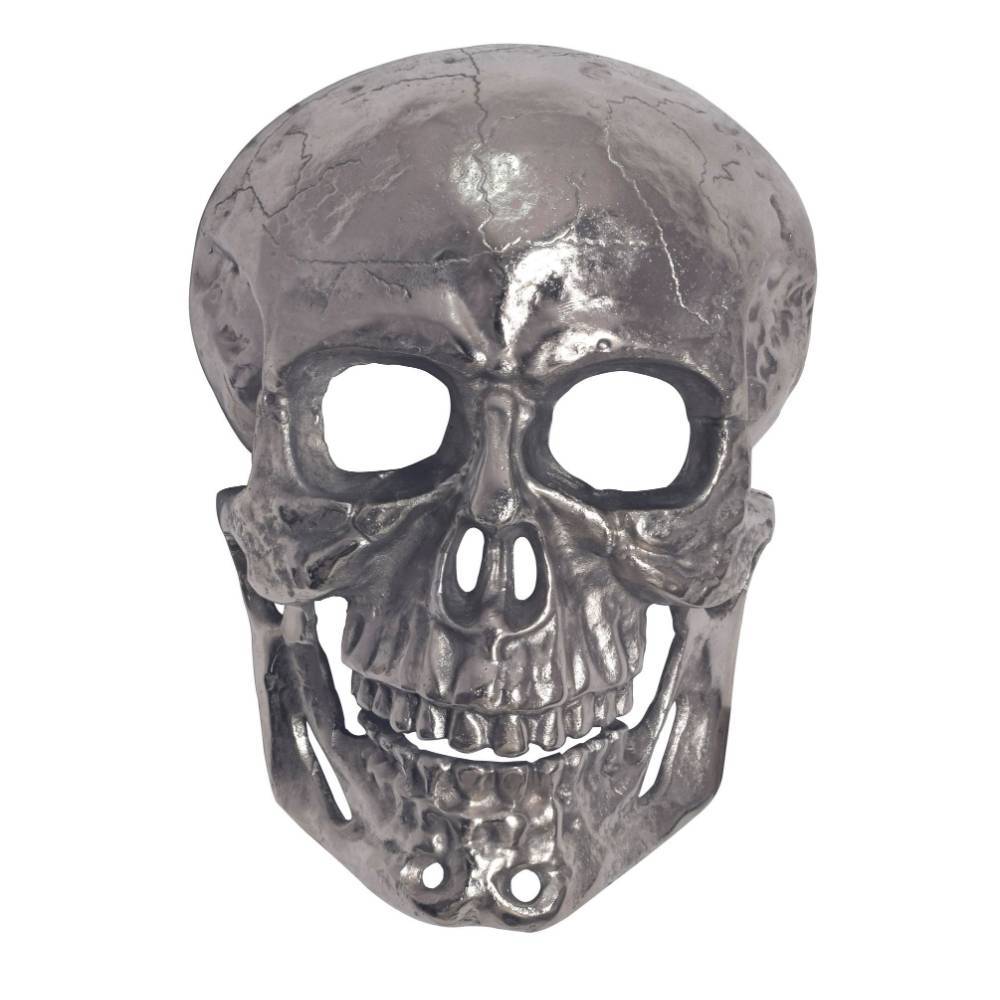 Totenkopf Wanddekoration in Silber - Prozatur