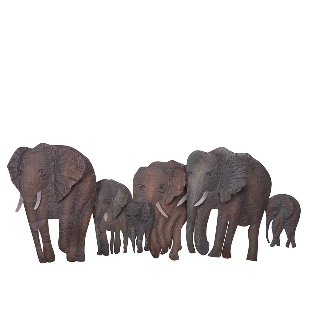 Wanddekoration Ebikon mit Elefanten