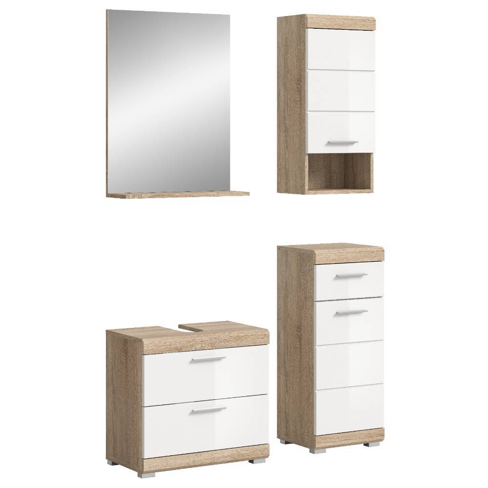 97 cm breiter Badblock Möbelset - Calbanyara (vierteilig)