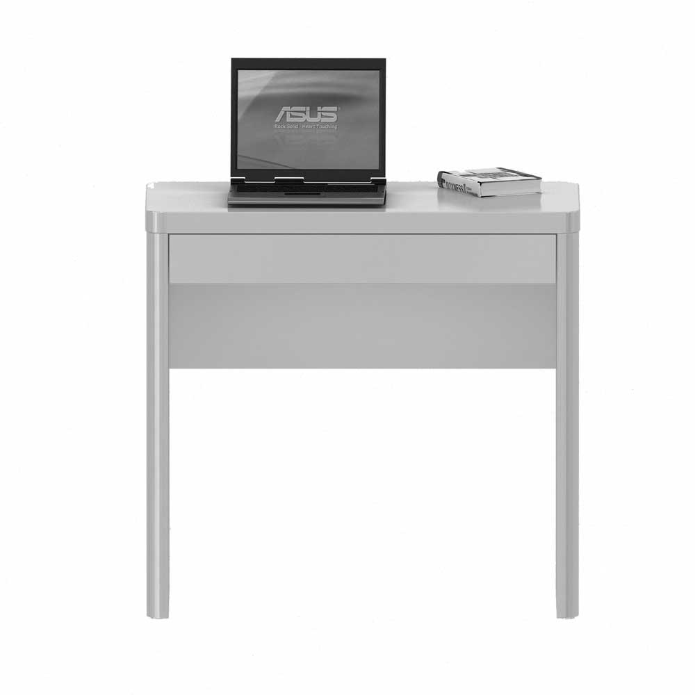 PC-Tisch Trevoz in Hochglanz Weiß