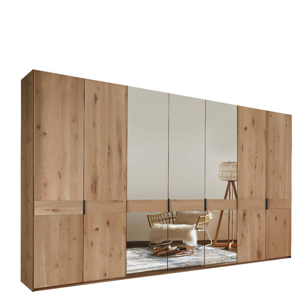 7-türiger Schlafzimmerschrank mit drei Spiegeltüren - Yanicas