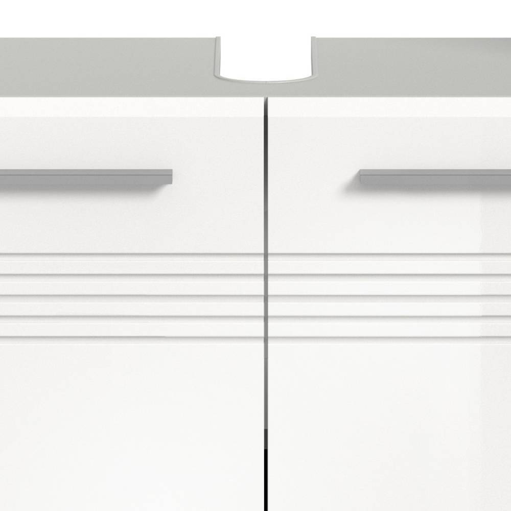 Waschbeckenschrank in Weiß - Queenlo