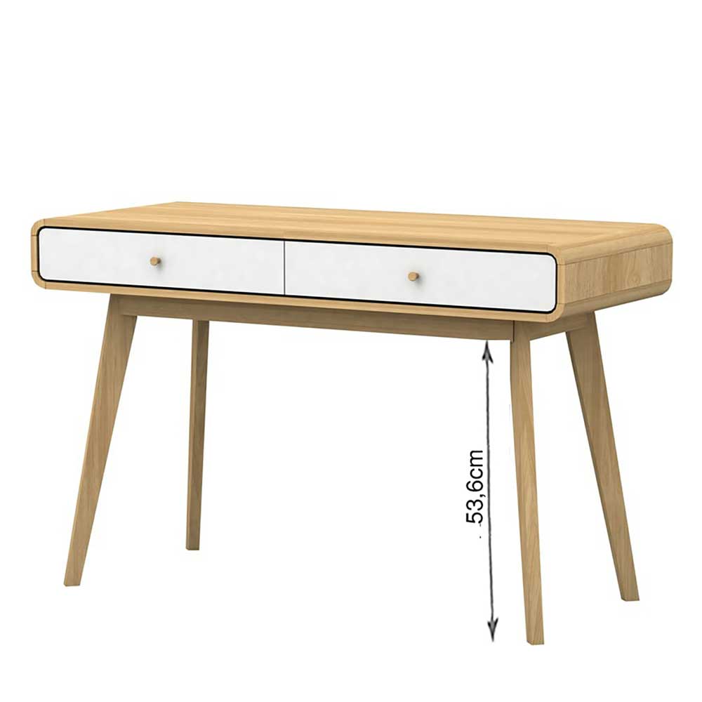 120x50 cm Schreibtisch in Naturfarben Holz Optik - Jendren