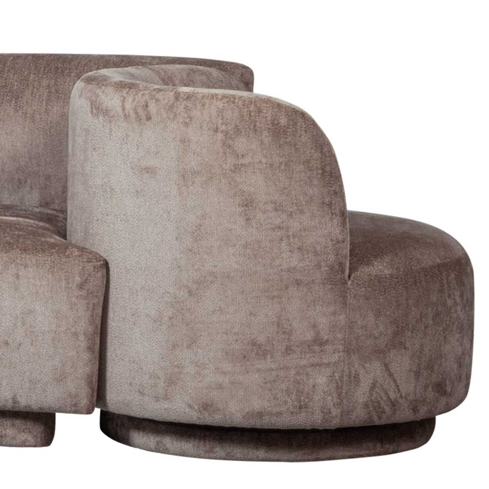 Sofa und Sessel Module in Taupe - Fridelia (dreiteilig)