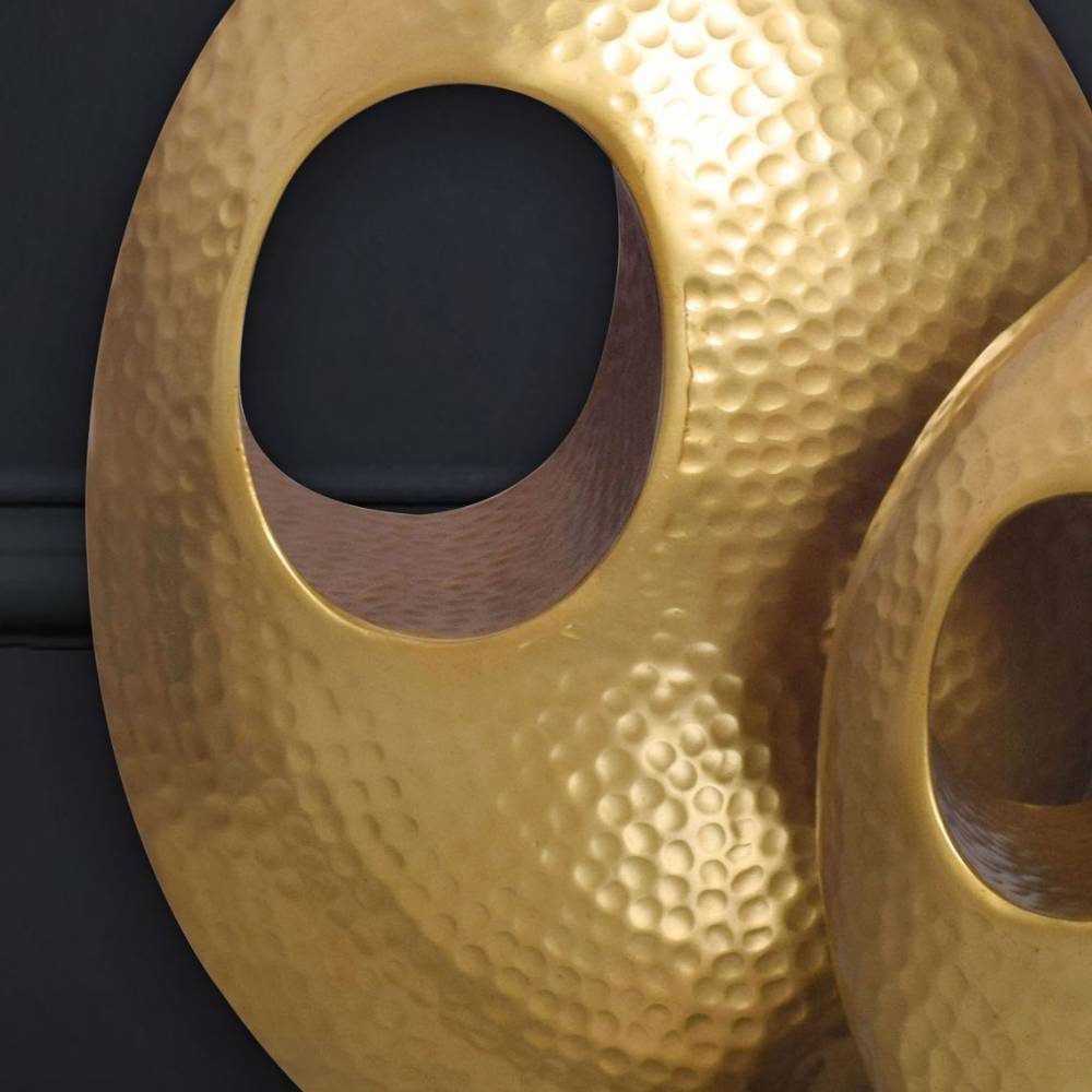 Aluminiumvasen Duo in Goldfarben - Pacifigo (zweiteilig)