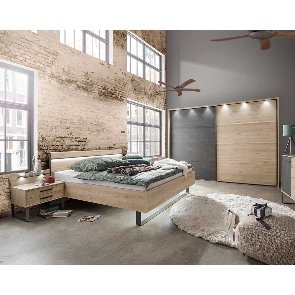 Loft Style Schlafzimmer komplett - Licruva (vierteilig)