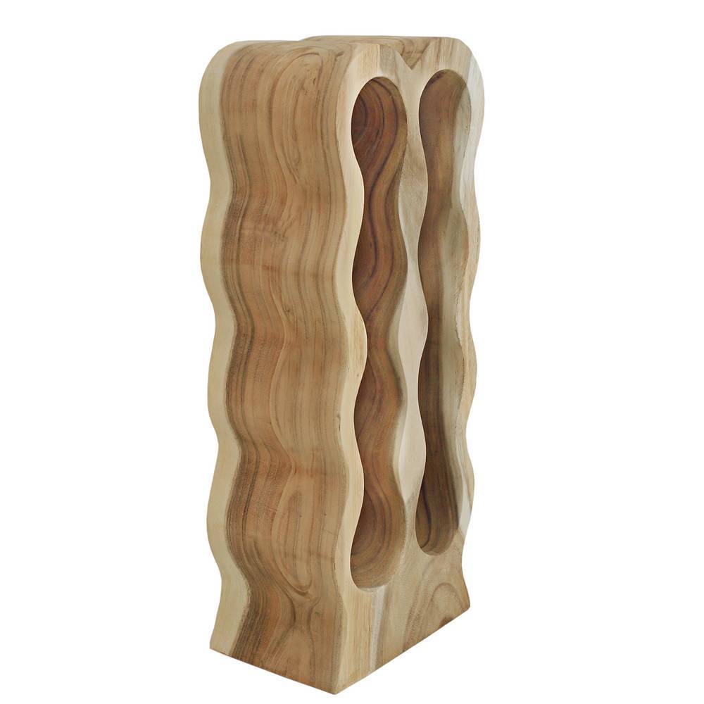 8 Flaschen Weinregal aus Suar Massivholz - Capa