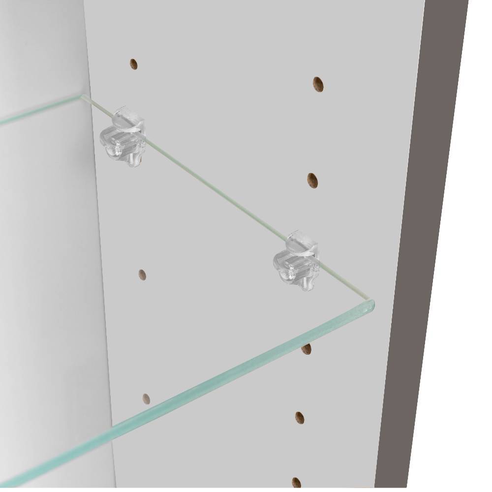 80cm Bad-Spiegelschrank in Mattgrau - Reill