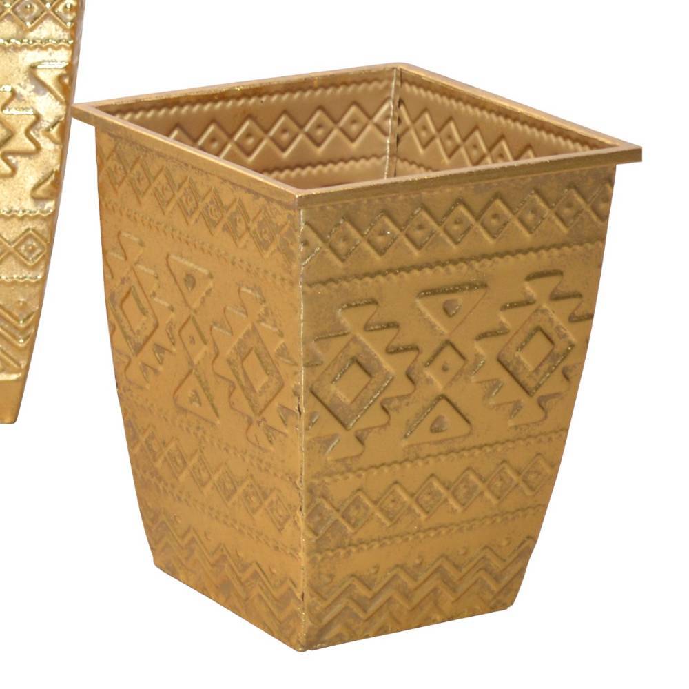 Übertopf Trio in Goldfarben - Makur (dreiteilig)
