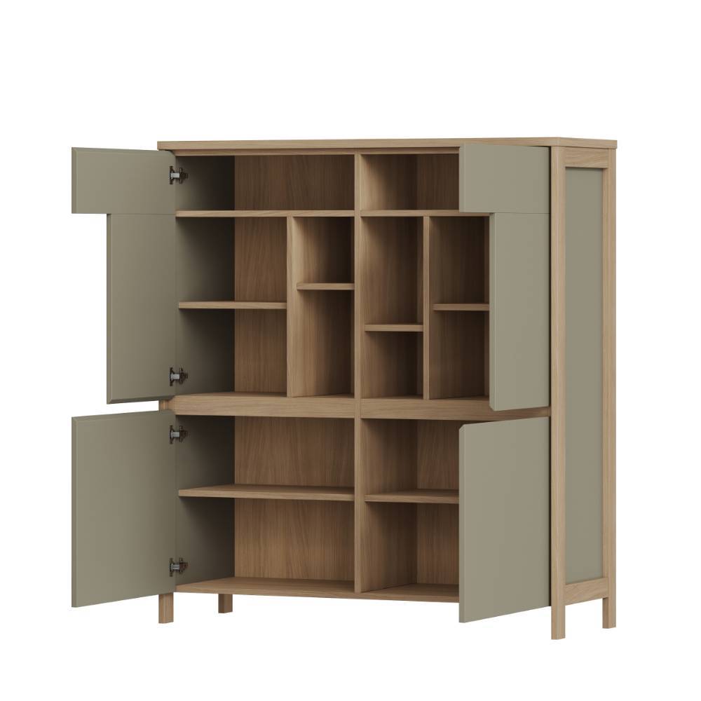 Schreibtisch und Highboard Möbelset - Promo (zweiteilig)