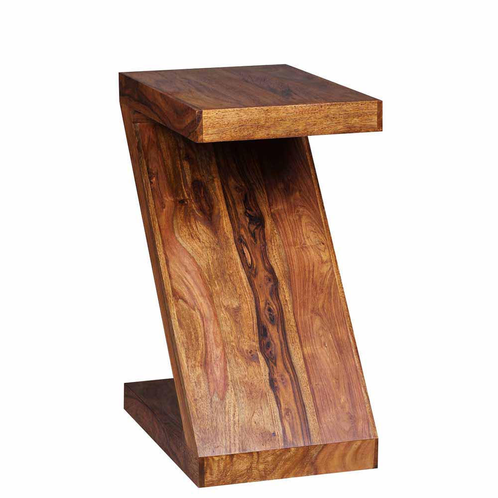 Z-Design Beistelltisch Hoslo aus Holz mit Klarlack