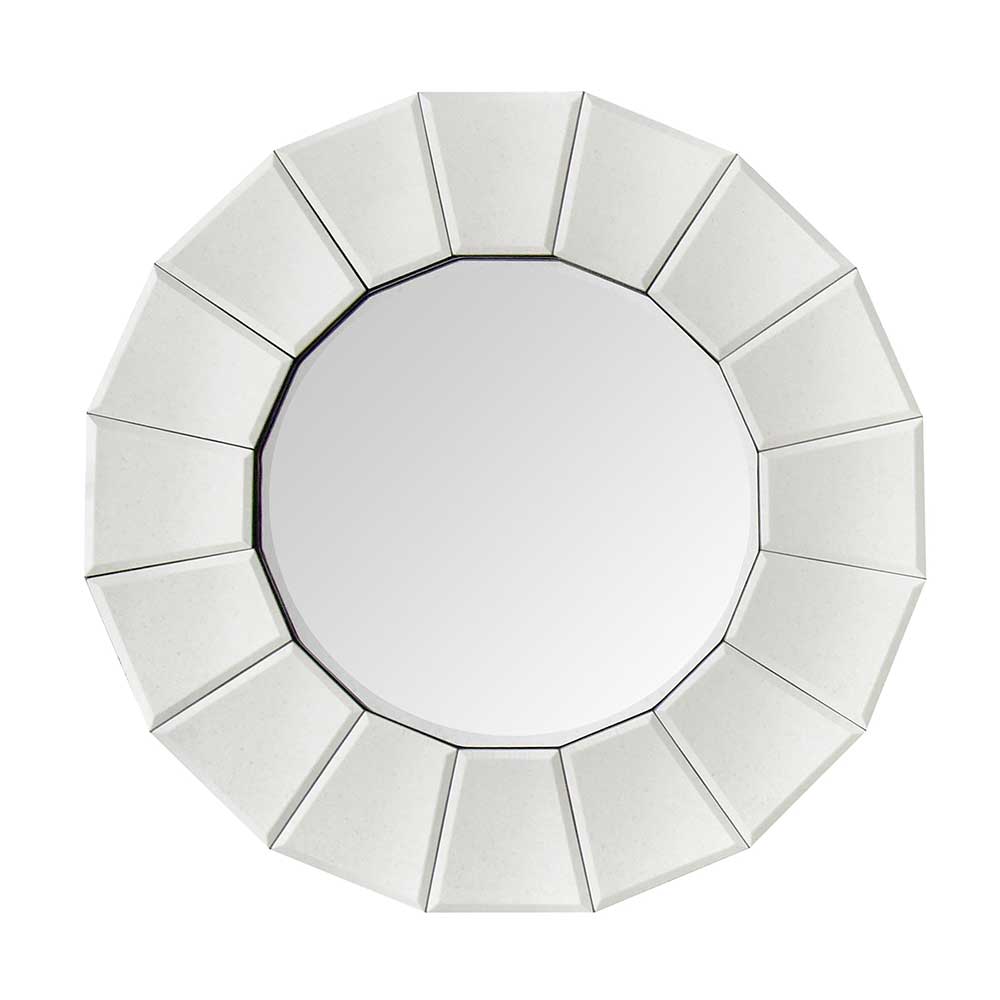 Polygon Designspiegel in Silber - Ymer