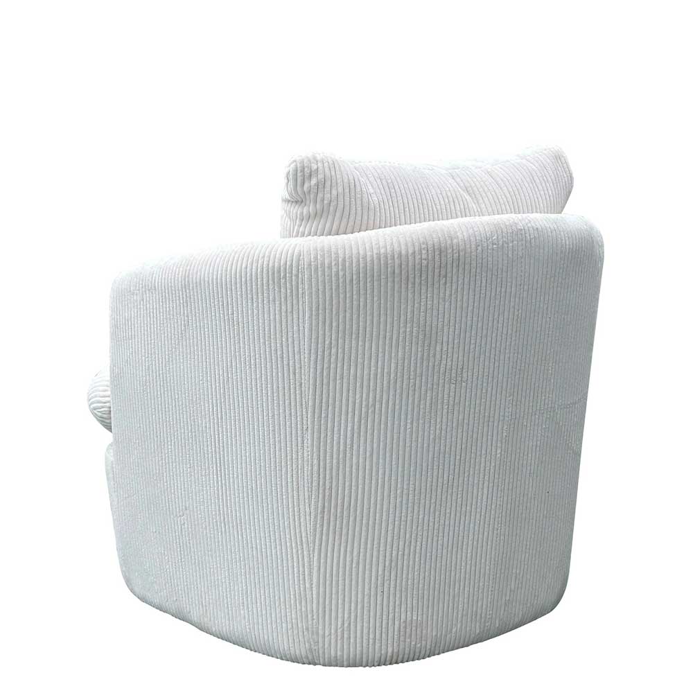 Breitcord Sessel in Offwhite - Fenturam