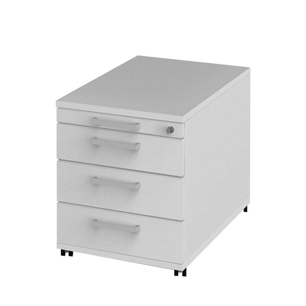 Schreibtisch Rollcontainer Papetina in Weiß