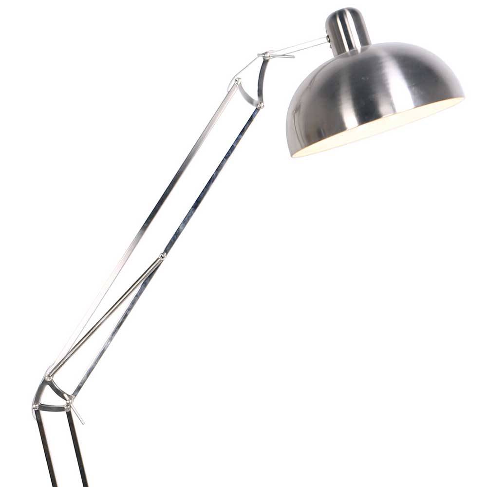 Stahl Stehlampe in Silberfarben - Beauton