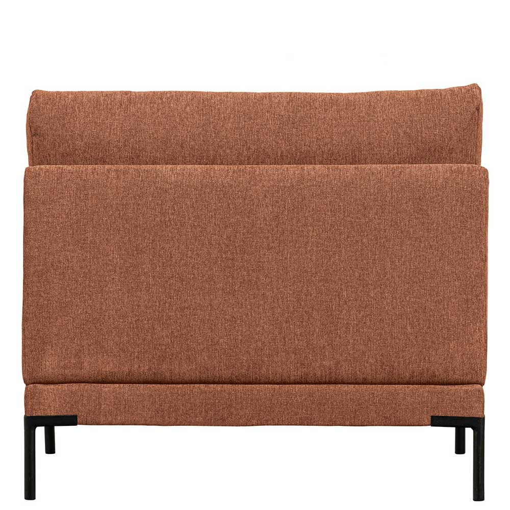 Modulsofa Element in Rost Braun Chenille - Brixx