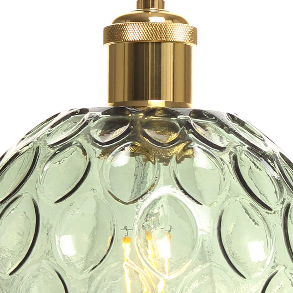 Hängende Deckenlampe aus Glas in Grün - Ravonia