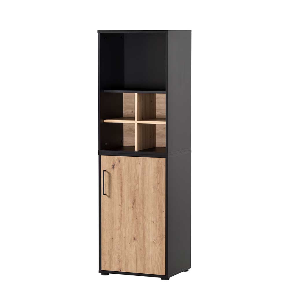 Büroregal und Schrank Kombi - Evasilica (zweiteilig)