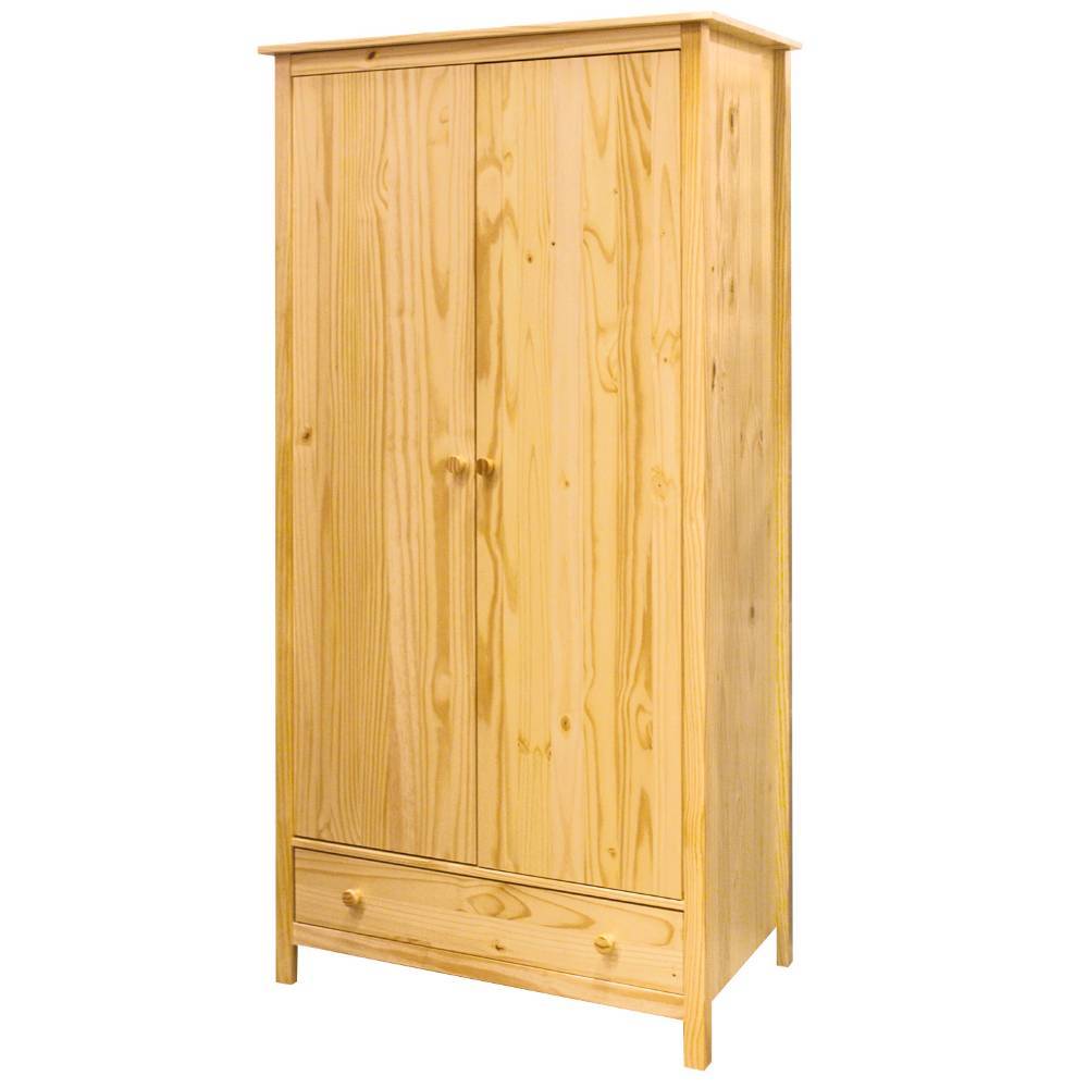 Kiefernholz Kleiderschrank in Natur - Ekorena