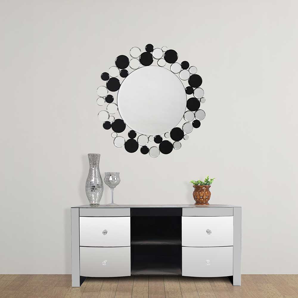 Runder Wandspiegel mit Spiegel Rahmen - Maddy