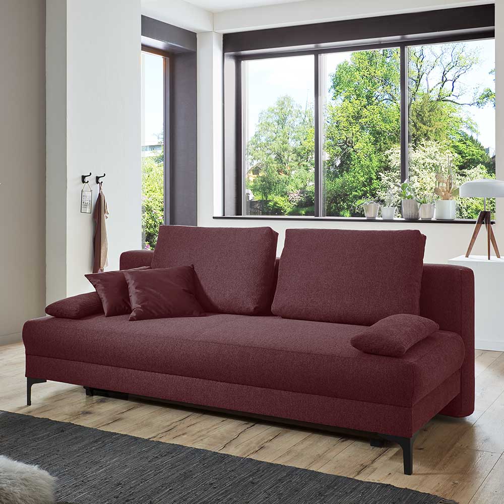 Sofa mit Bettfunktion in dunklem Lila - Ninjos