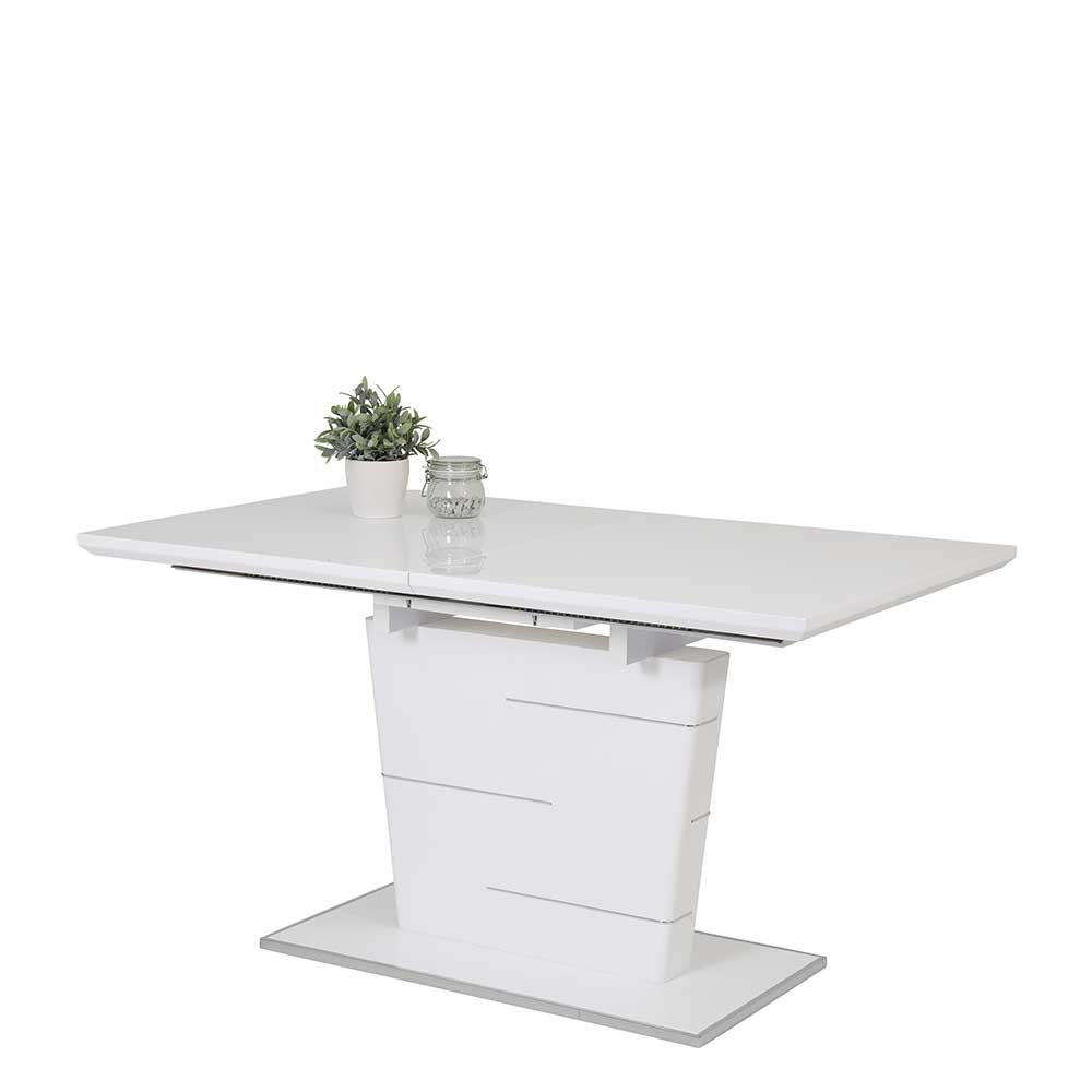 Esszimmer Tisch in Weiß hochglänzend - Uminia