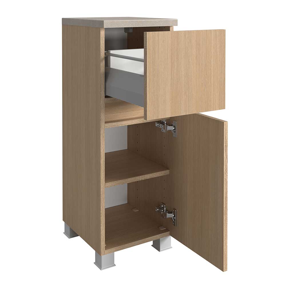 Badezimmer Unterschrank in Eiche Hell - Vibulam