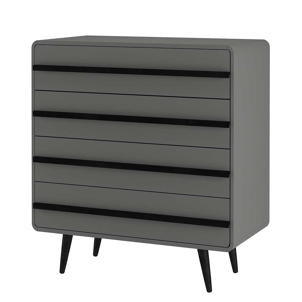 Moderne Kommode in Grau mit Schwarz - Pavias