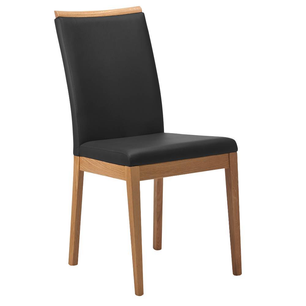 Esszimmerstühle in Schwarz und Wildeiche - Ramia (2er Set)