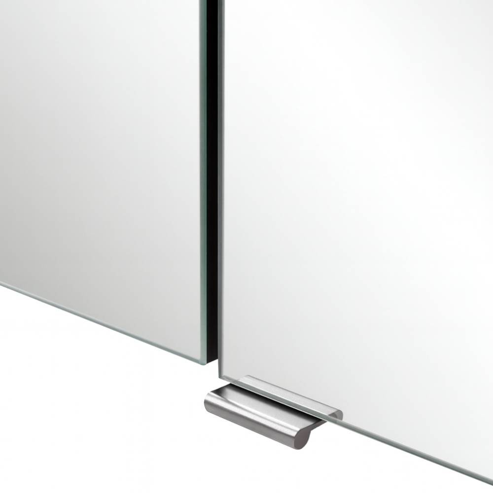 100cm Badezimmer-Spiegelschrank in Mattweiß - Yvonja