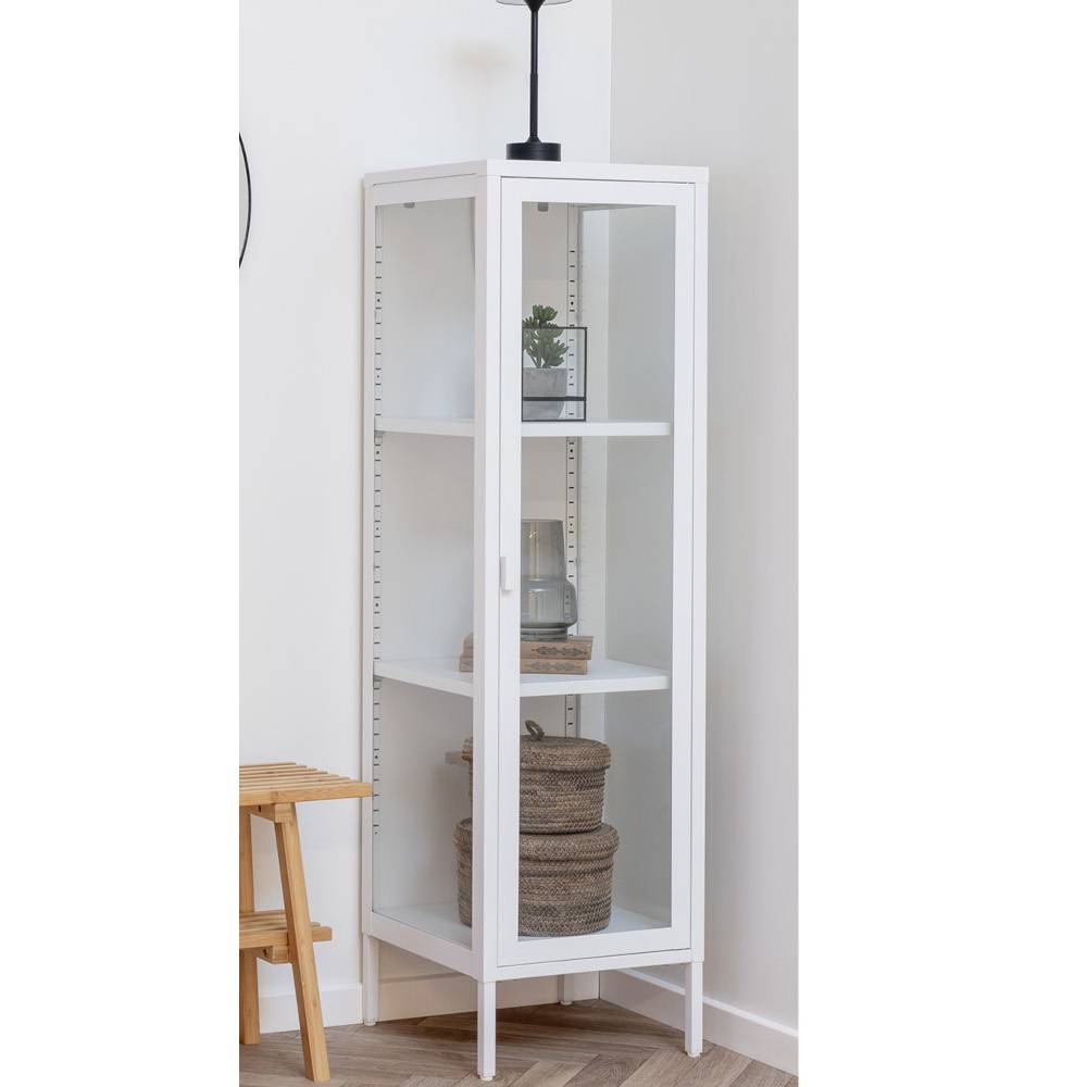 Weiße Vitrine aus Stahl - Sancrez