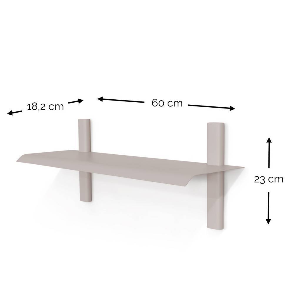 Wandboard in Taupe mit Maßen und Abmessungen für die Planung im Wohnzimmer – Contencia