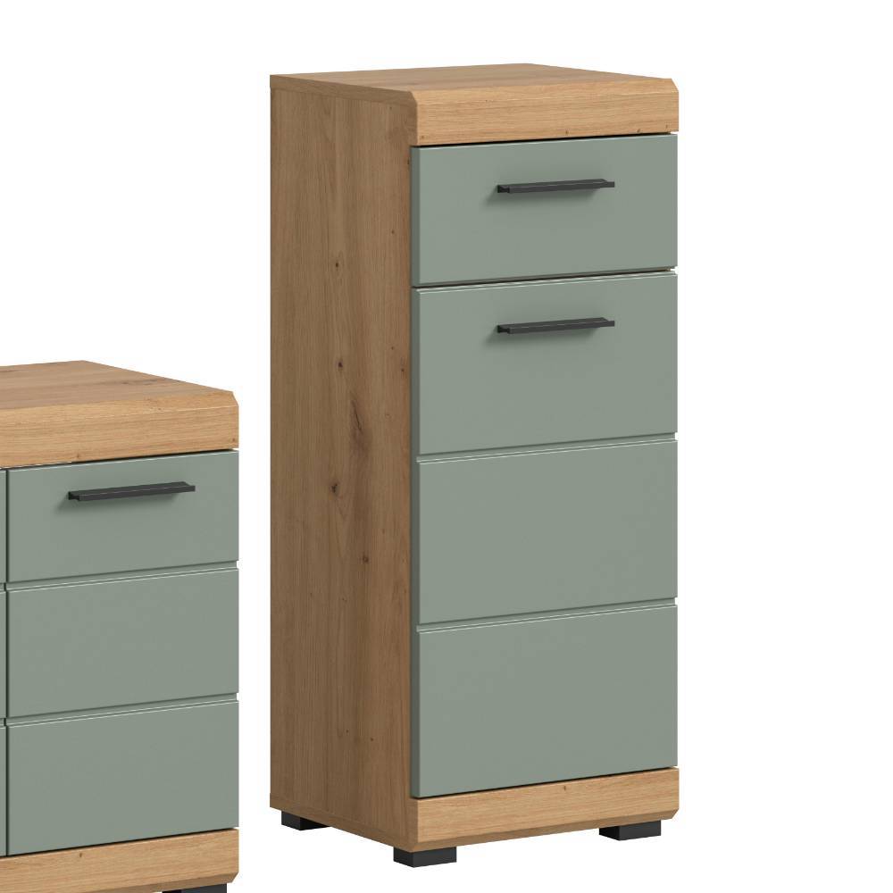Komplettes Badmöbel-Set in Salbei - Tamdato (fünfteilig)