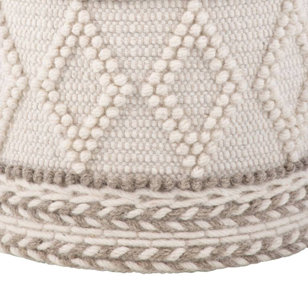 Boho Polsterhocker mit Stauraum - Ovalle