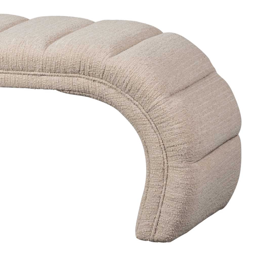Boucle Design Bank in Beigegrau - Porian