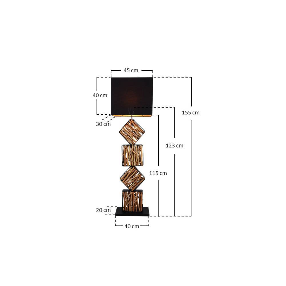 Design-Standleuchte mit Treibholz-Zweigen - Chesna