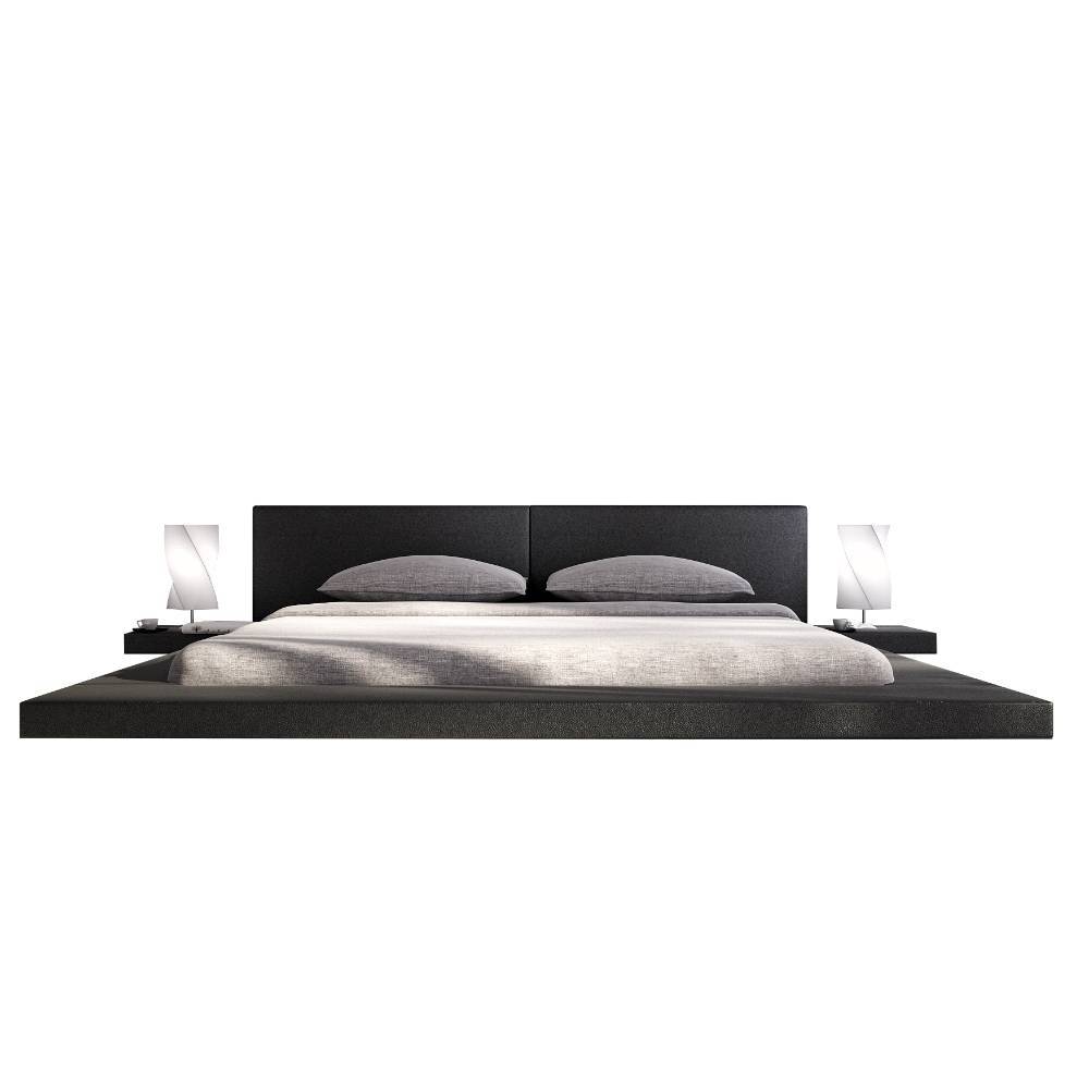 Design Futonbett aus Kunstleder - Mazabu
