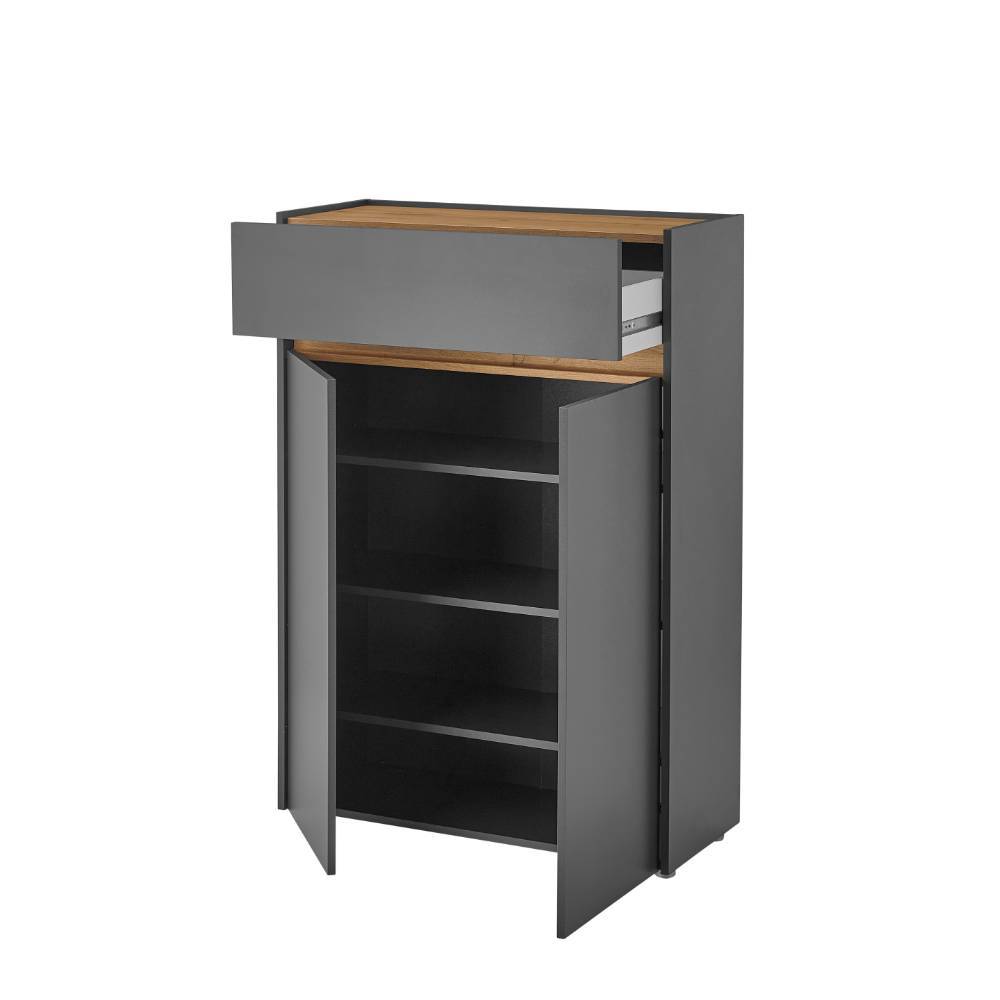 Flur Schrank und Vertiko Set modern - Ahilav (zweiteilig)