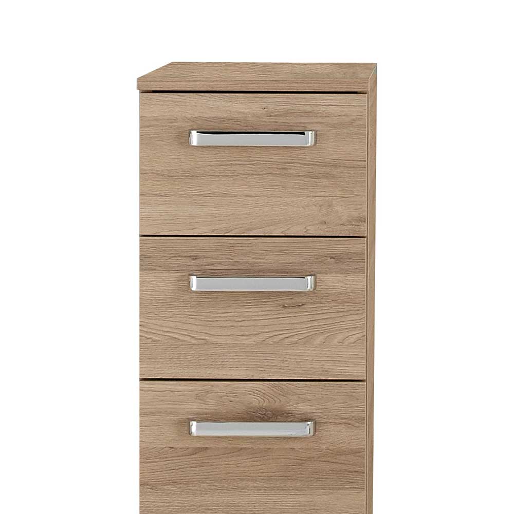 Badeinrichtung Komplettset in Holzoptik - Lemi (fünfteilig)