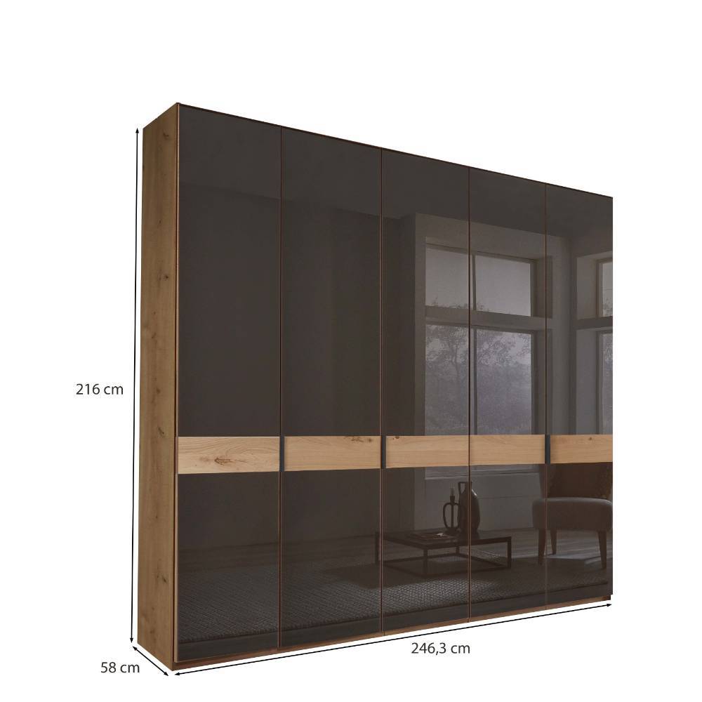 Schlafzimmerschrank mit Glasfront - Vutonia