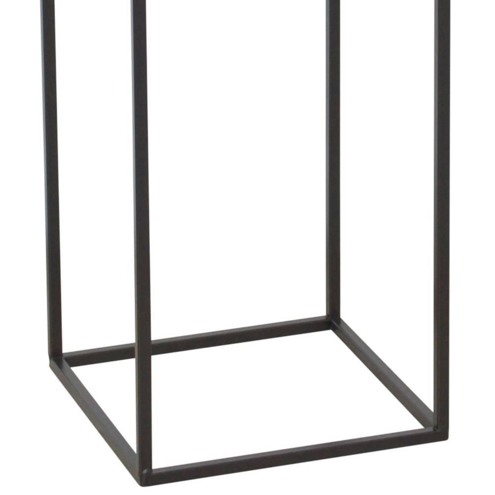 Schwarze Blumensäule in modernem Design - Glamorga