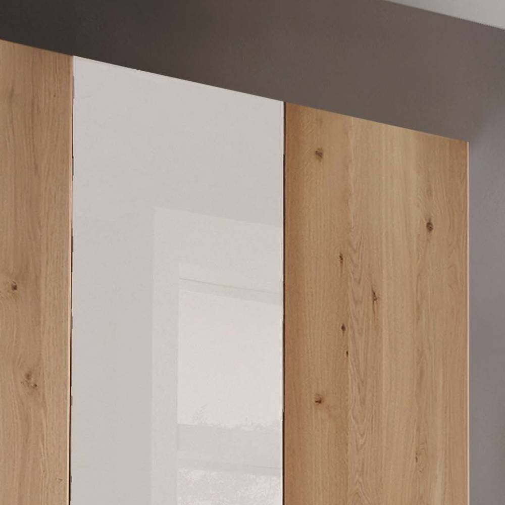 3-türiger Schlafzimmer-Kleiderschrank teilmassiv - Crucav