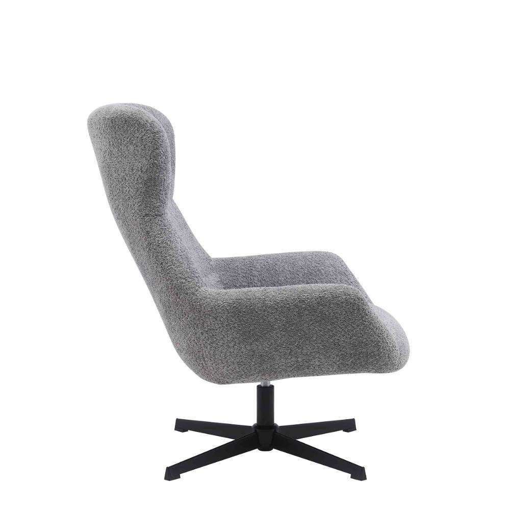 Polstersessel in Dunkelgrau Boucle - Astina