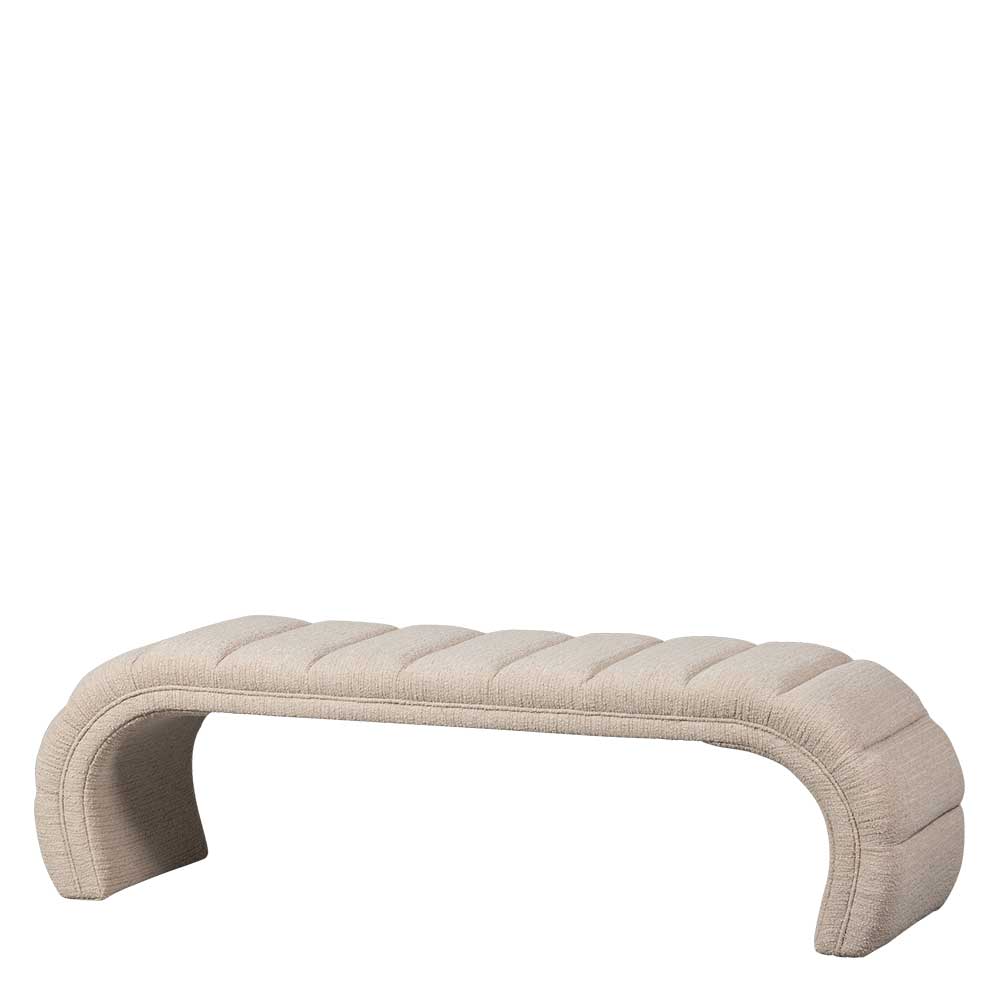 Boucle Design Bank in Beigegrau - Porian