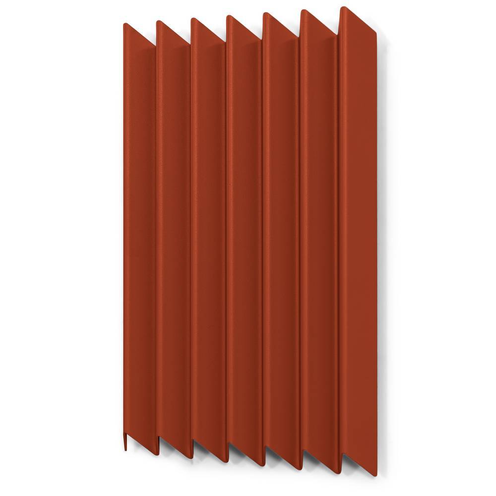Design-Hängegarderobe in Rotbraun Stahl - Marie